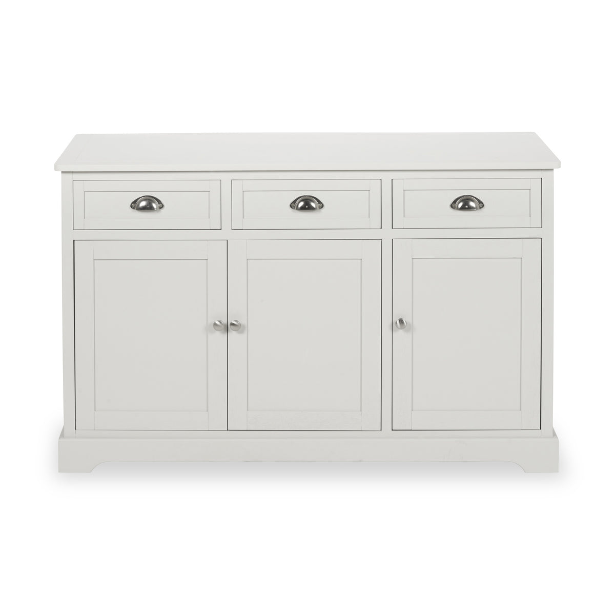 Croft Linen Pine Wood 3 Door 3 Drawer Unit from Roseland Furniture
