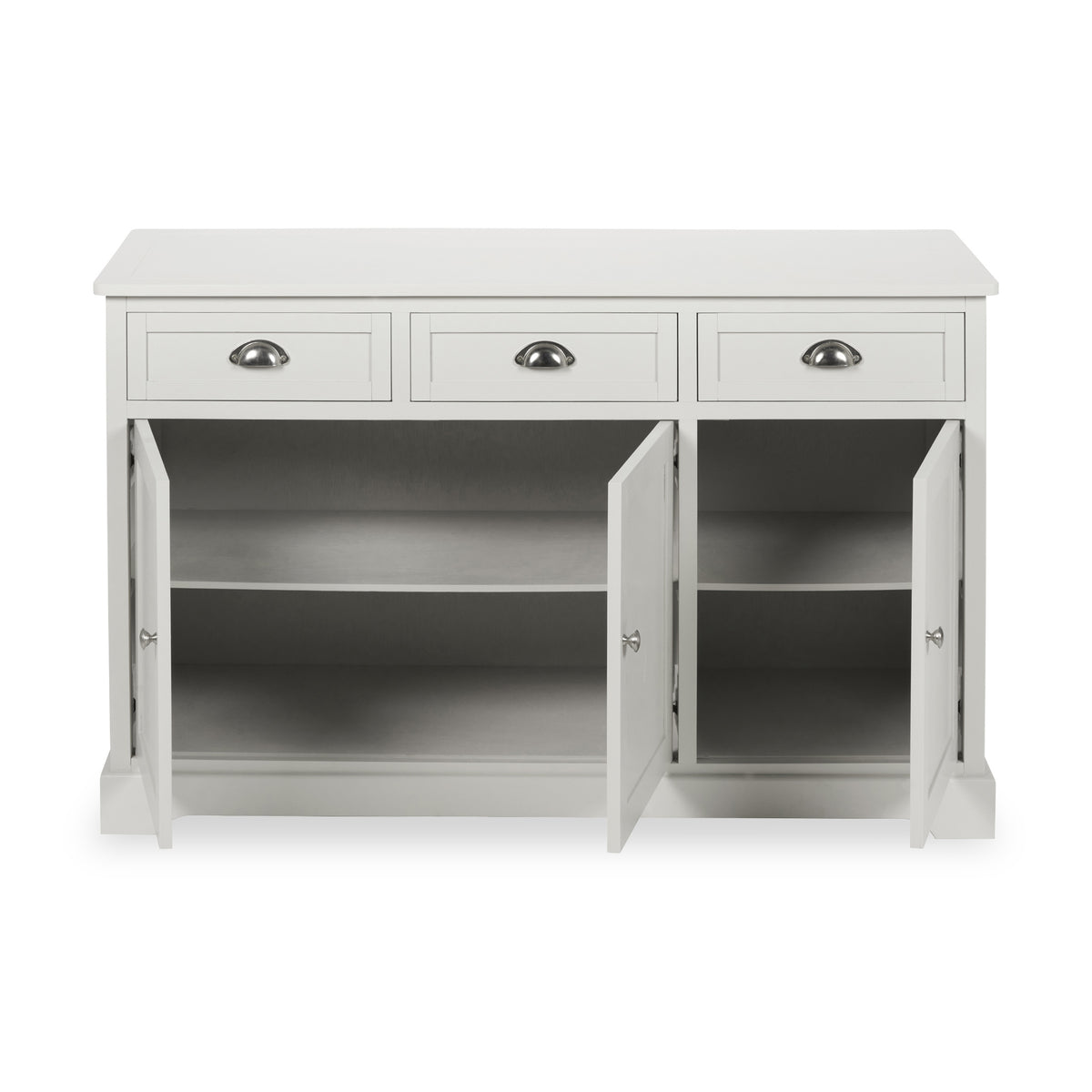 Croft Linen Pine Wood 3 Door 3 Drawer Unit from Roseland Furniture