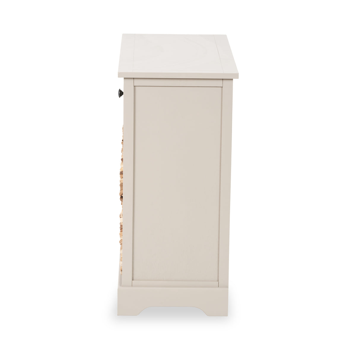 Devonshire Putty Pine Wood 2 Drawer 4 Basket Unit from Roseland Furniture