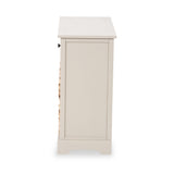 Devonshire Putty Pine Wood 2 Drawer 4 Basket Unit from Roseland Furniture