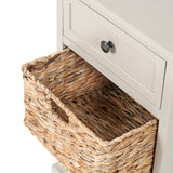 Devonshire Putty Pine Wood 3 Drawer Bedside from Roseland Furniture