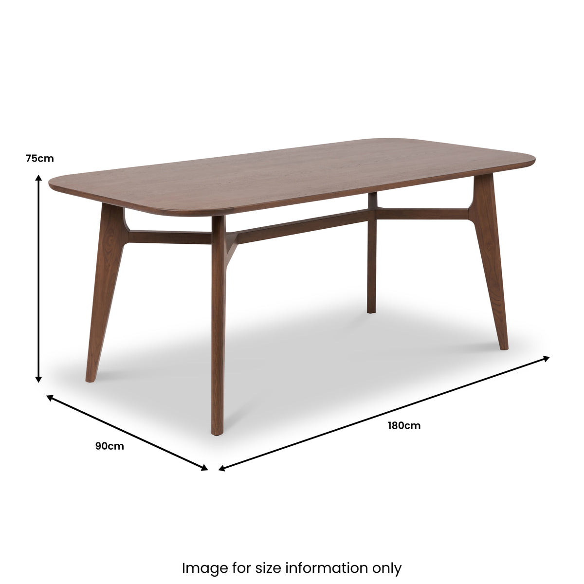 Elias Dark Ash Wood Dining Table and 6 Chairs from Roseland Furniture