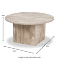 Elkton Concrete Effect Wood Coffee Table from Roseland Furniture