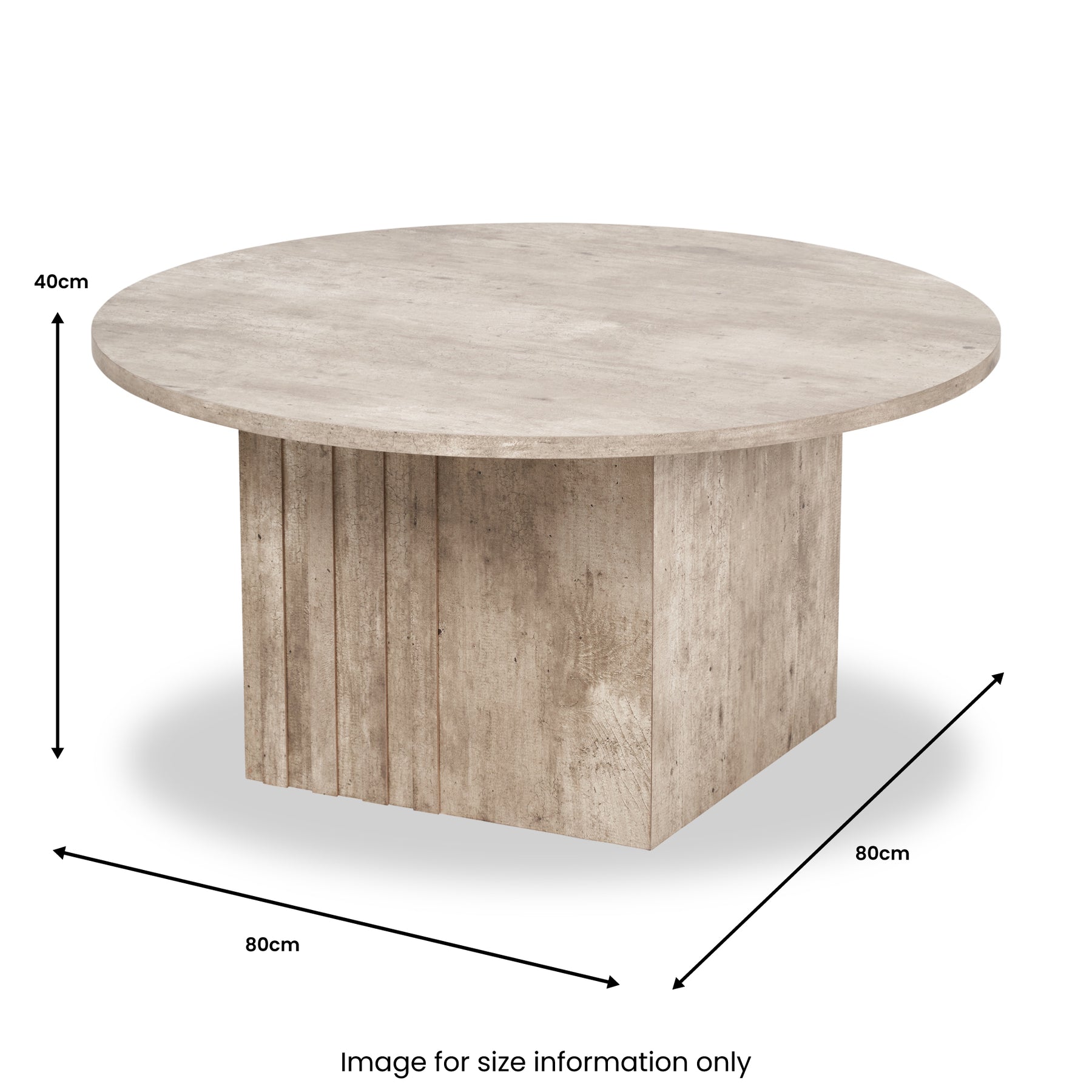 Elkton Concrete Effect Wood Coffee Table from Roseland Furniture