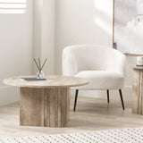 Elkton Concrete Effect Wood Coffee Table from Roseland Furniture