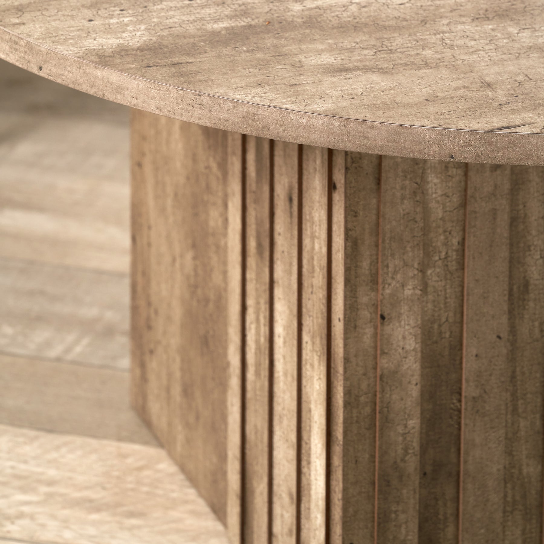 Elkton Concrete Effect Wood Coffee Table from Roseland Furniture