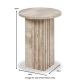 Elkton Concrete Effect Wood Side Table from Roseland Furniture