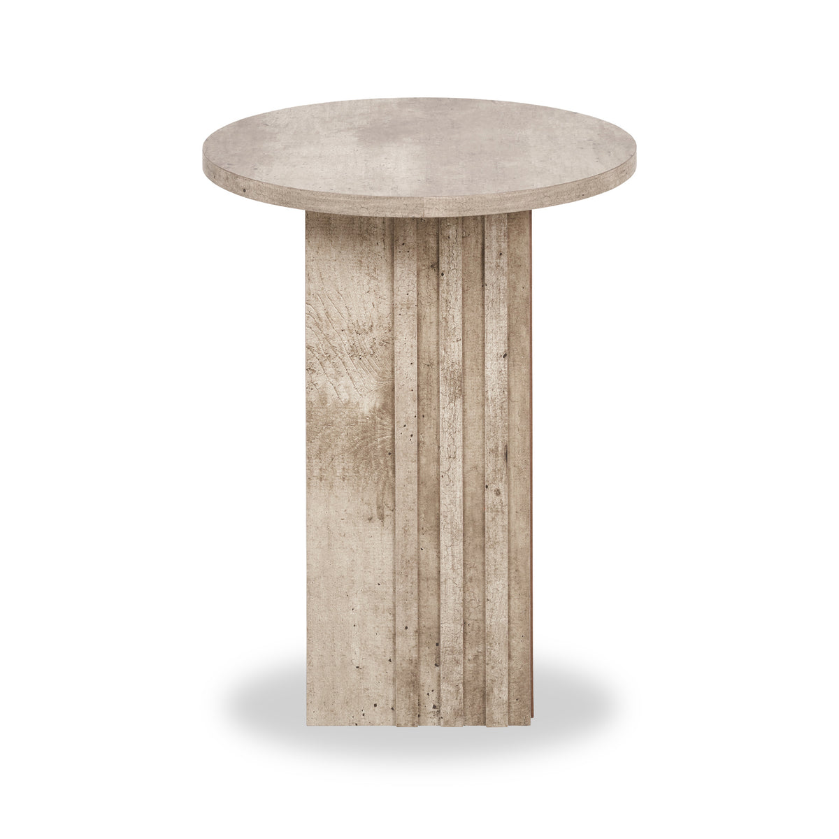 Elkton Concrete Effect Wood Side Table from Roseland Furniture