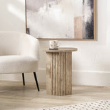 Elkton Concrete Effect Wood Side Table from Roseland Furniture