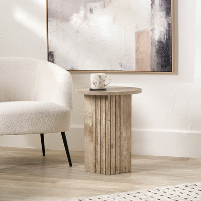 Elkton Concrete Effect Side Table