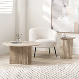 Elkton Concrete Effect Wood Side Table from Roseland Furniture