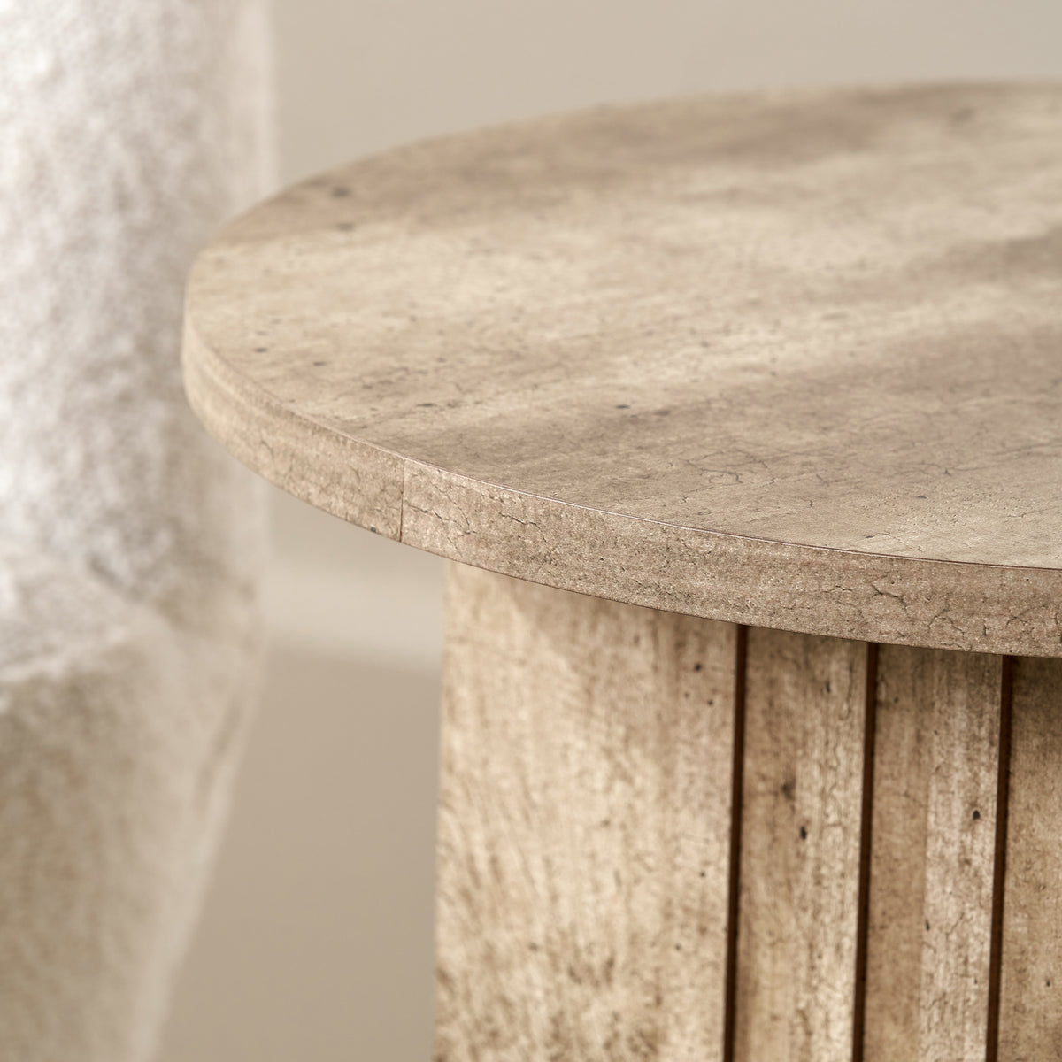 Elkton Concrete Effect Wood Side Table from Roseland Furniture