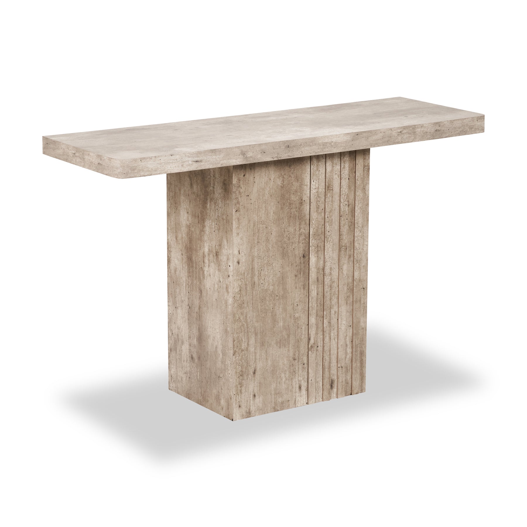 Elkton Concrete Effect Wood Console Table from Roseland Furniture