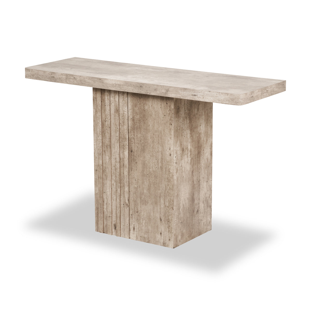 Elkton Concrete Effect Wood Console Table from Roseland Furniture