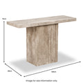 Elkton Concrete Effect Wood Console Table from Roseland Furniture