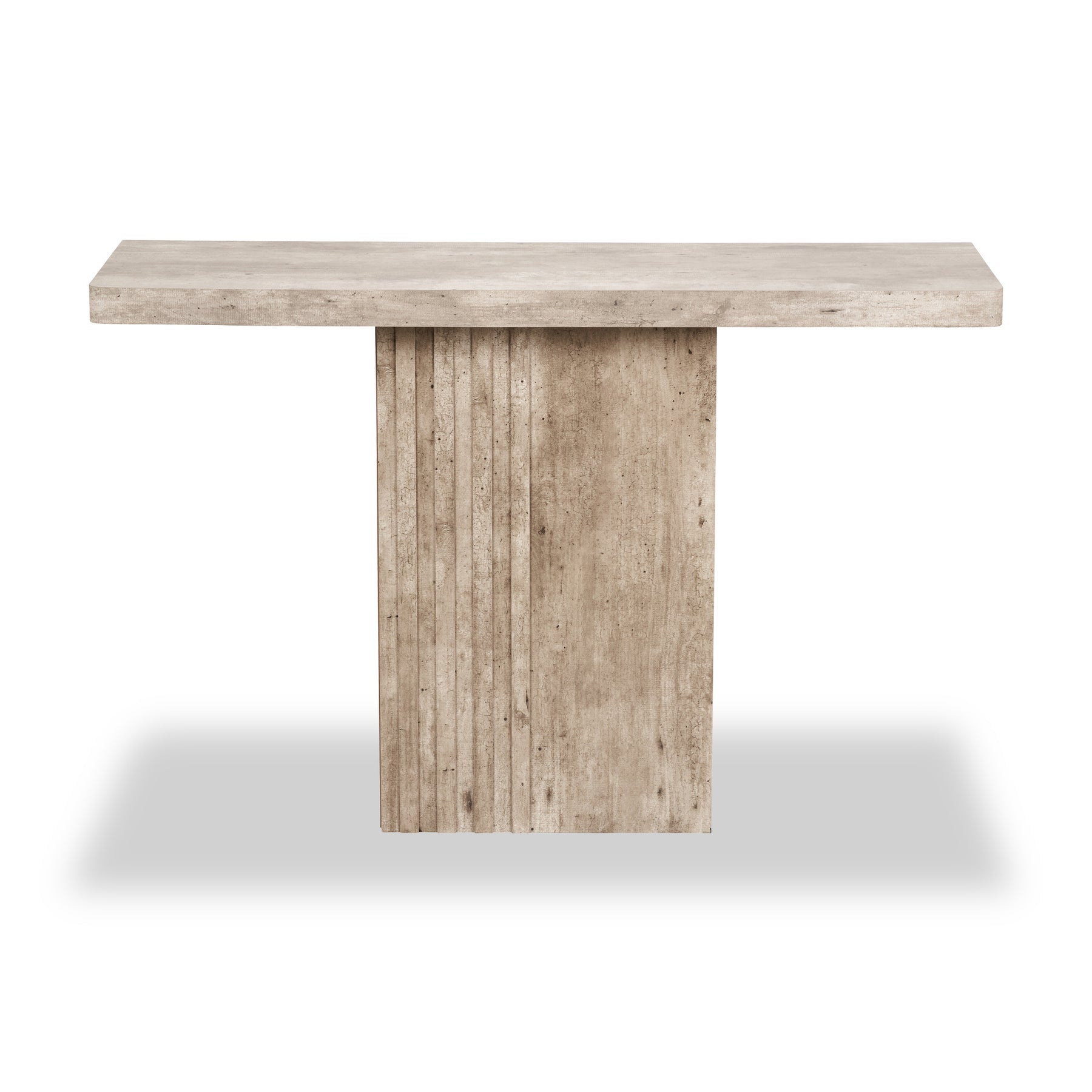 Elkton Concrete Effect Wood Console Table from Roseland Furniture