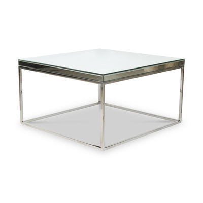 Elysee Mirrored Glass Square Coffee Table