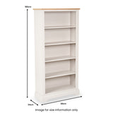 Fairford White Wood 5 Shelf Unit from Roseland Furniture