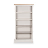 Fairford White Wood 5 Shelf Unit from Roseland Furniture