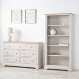 Fairford White Wood 5 Shelf Unit from Roseland Furniture