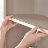 Fairford White Wood 5 Shelf Unit from Roseland Furniture