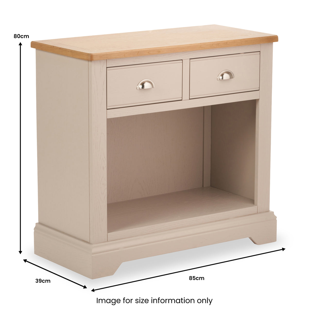 Fairford White Wood 2 Drawer Console Table from Roseland Furniture
