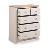 Fairford White Wood 5 Drawer from Roseland Furniture
