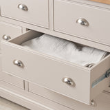 Fairford White Wood 7 Drawer from Roseland Furniture