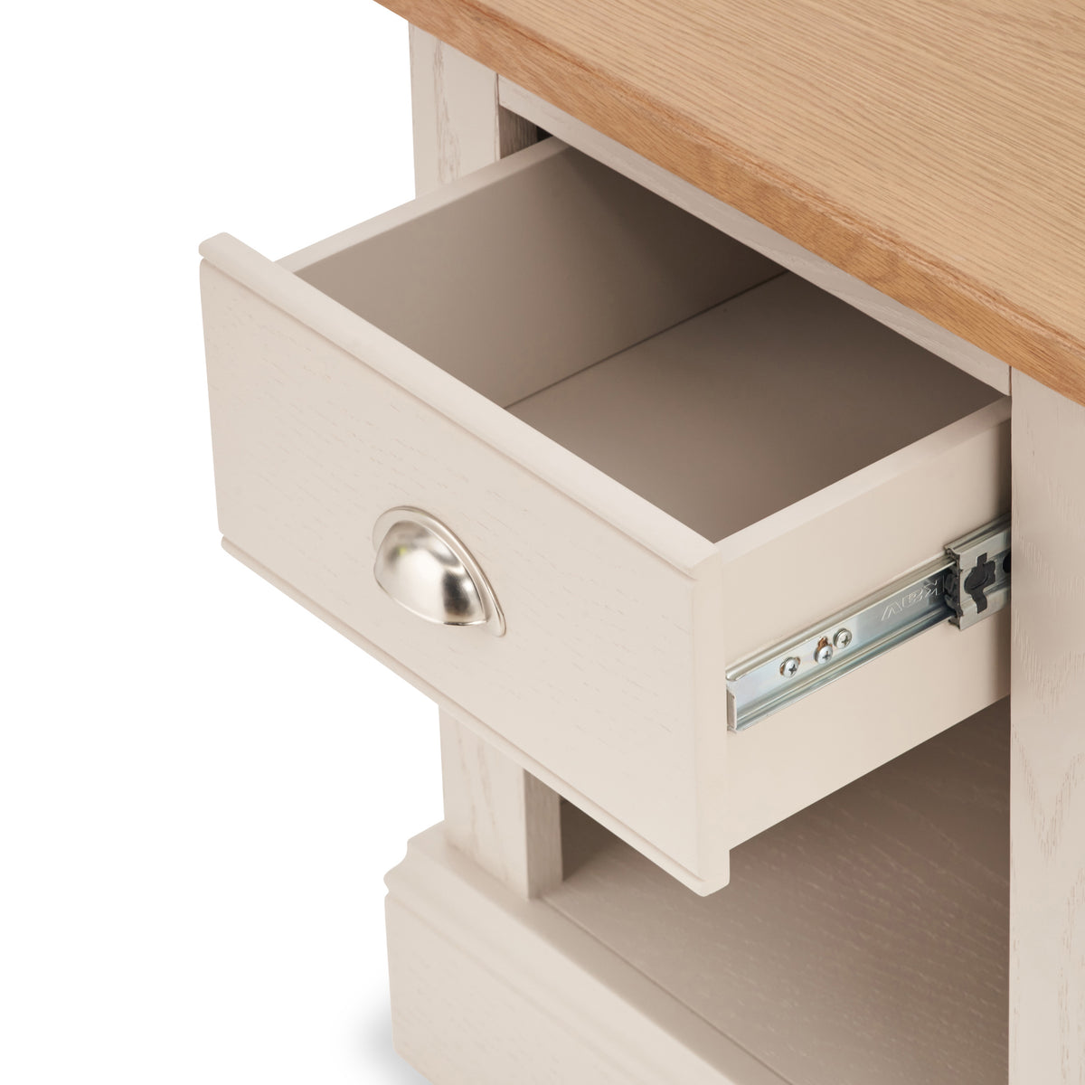 Fairford White Wood 1 Drawer from Roseland Furniture