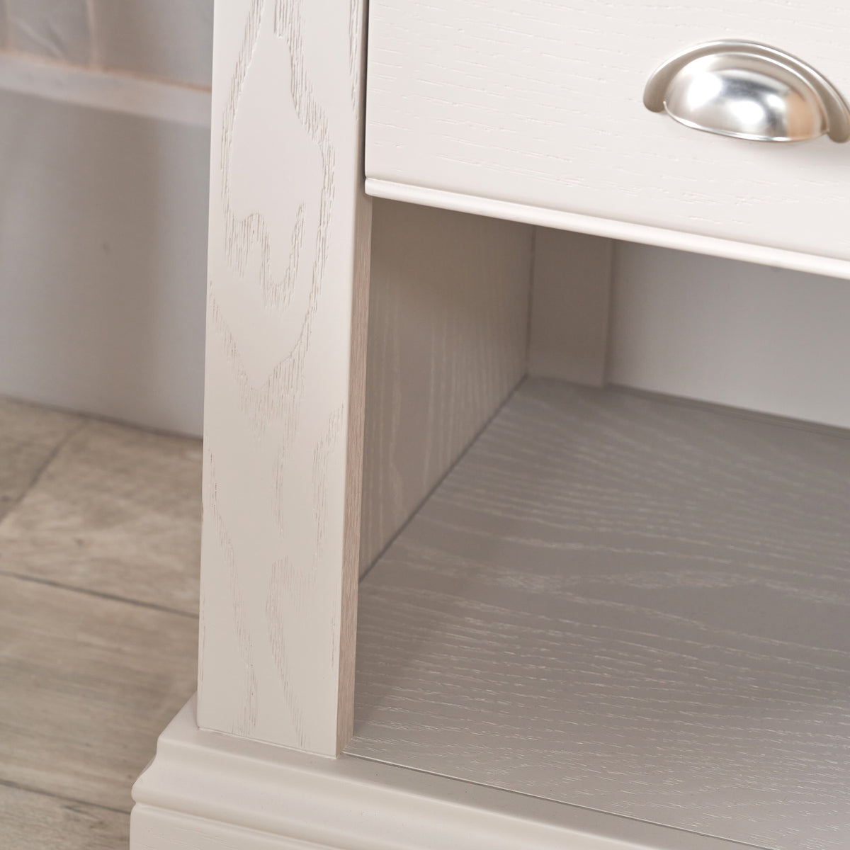 Fairford White Wood 1 Drawer from Roseland Furniture