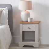 Fairford White Wood 1 Drawer from Roseland Furniture