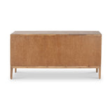 Gio Acacia Wood 4 Door Sideboard Angle2 from Roseland Furniture