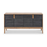 Gio Acacia Wood 4 Door Sideboard Angle2 from Roseland Furniture