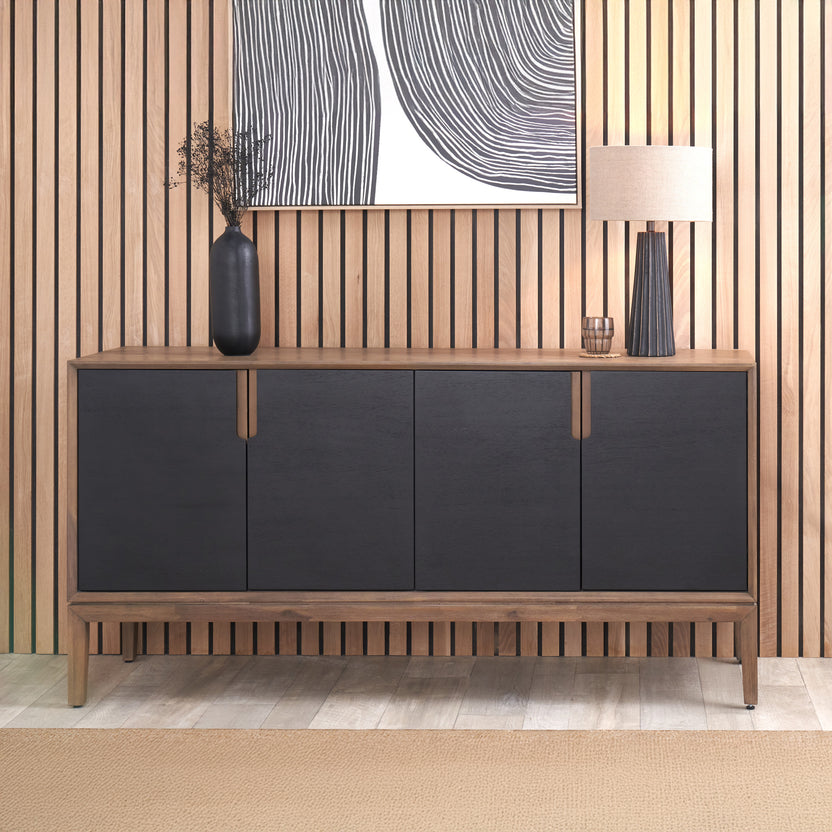 Gio Acacia Wood Mid Century Sideboard for Living Room | Roseland