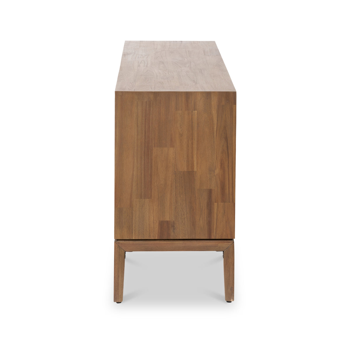 Gio Acacia Wood 4 Door Sideboard Angle2 from Roseland Furniture