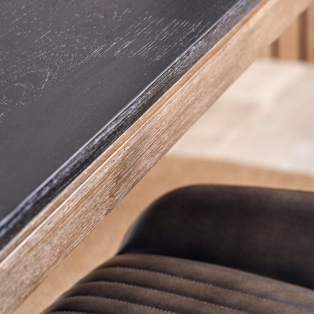 Gio Acacia Wood Dining Table Front1 from Roseland Furniture