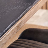 Gio Acacia Wood Dining Table Front1 from Roseland Furniture