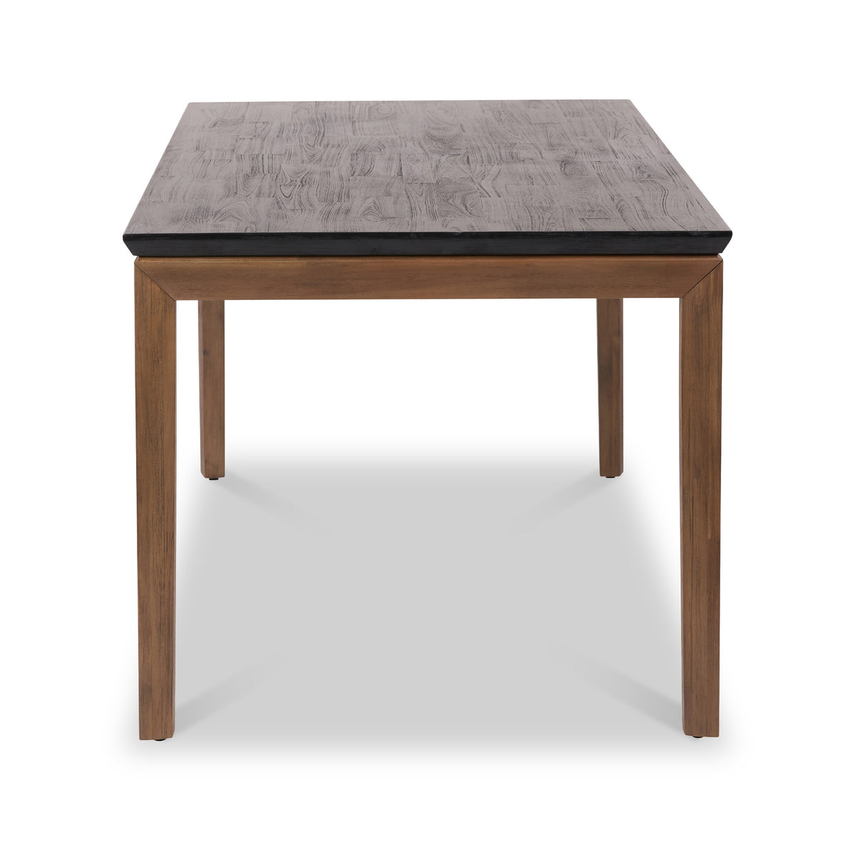 Gio Acacia Wood Dining Table Front1 from Roseland Furniture