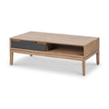 Gio Acacia Wood 2 Drawer Coffee Table from Roseland Furniture