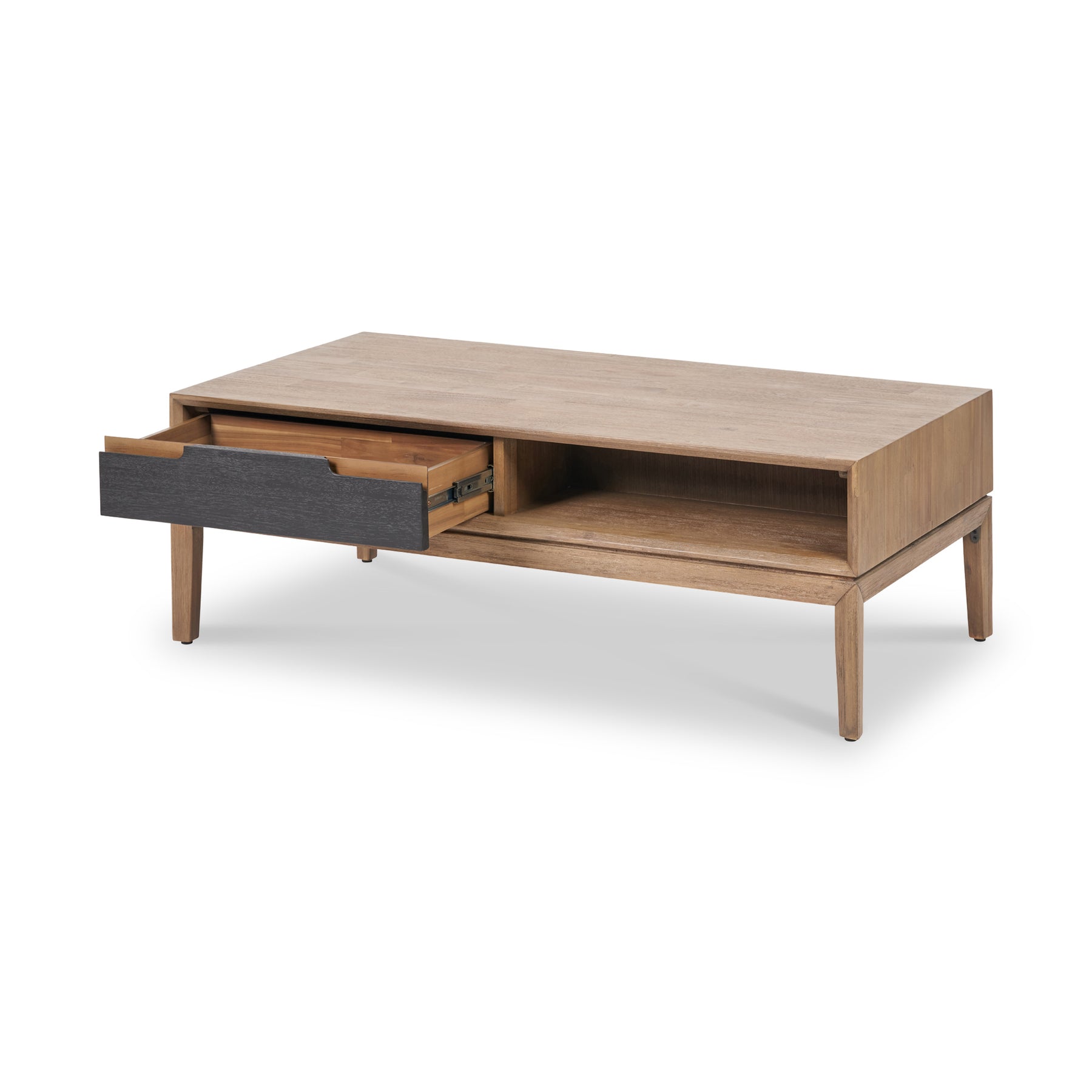 Gio Acacia Wood 2 Drawer Coffee Table from Roseland Furniture