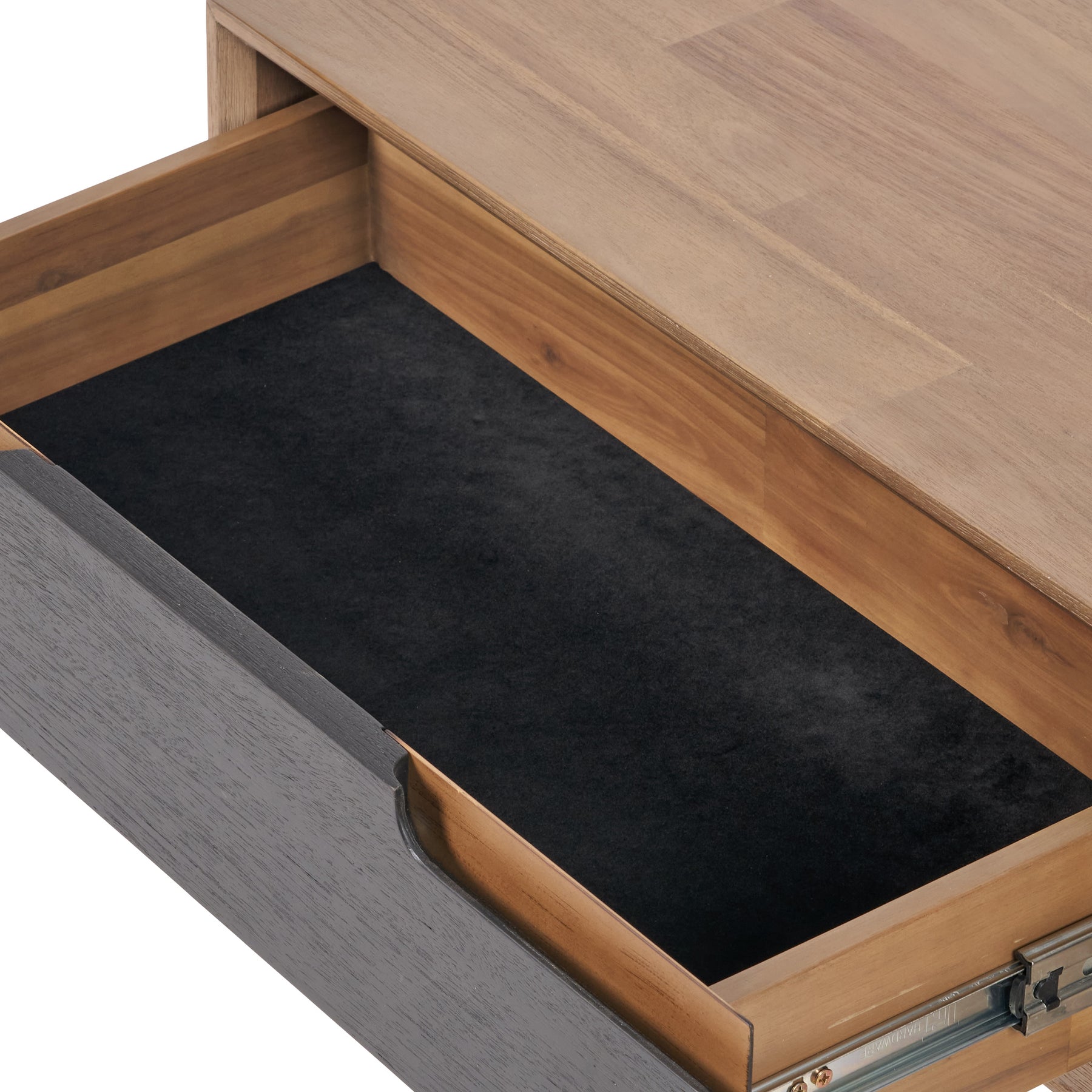 Gio Acacia Wood 2 Drawer Coffee Table from Roseland Furniture