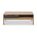 Gio Acacia Wood 2 Drawer Coffee Table from Roseland Furniture