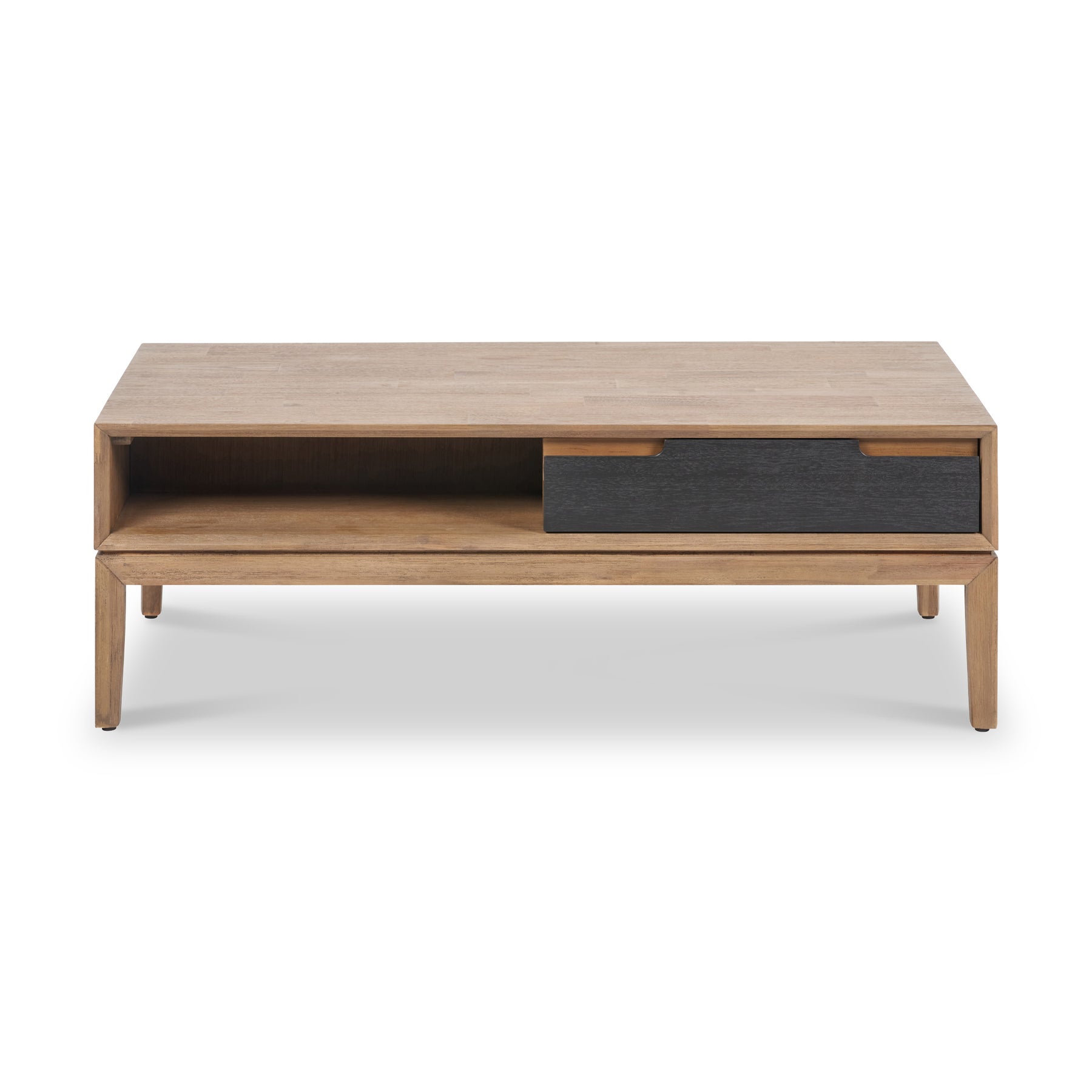 Gio Acacia Wood 2 Drawer Coffee Table from Roseland Furniture