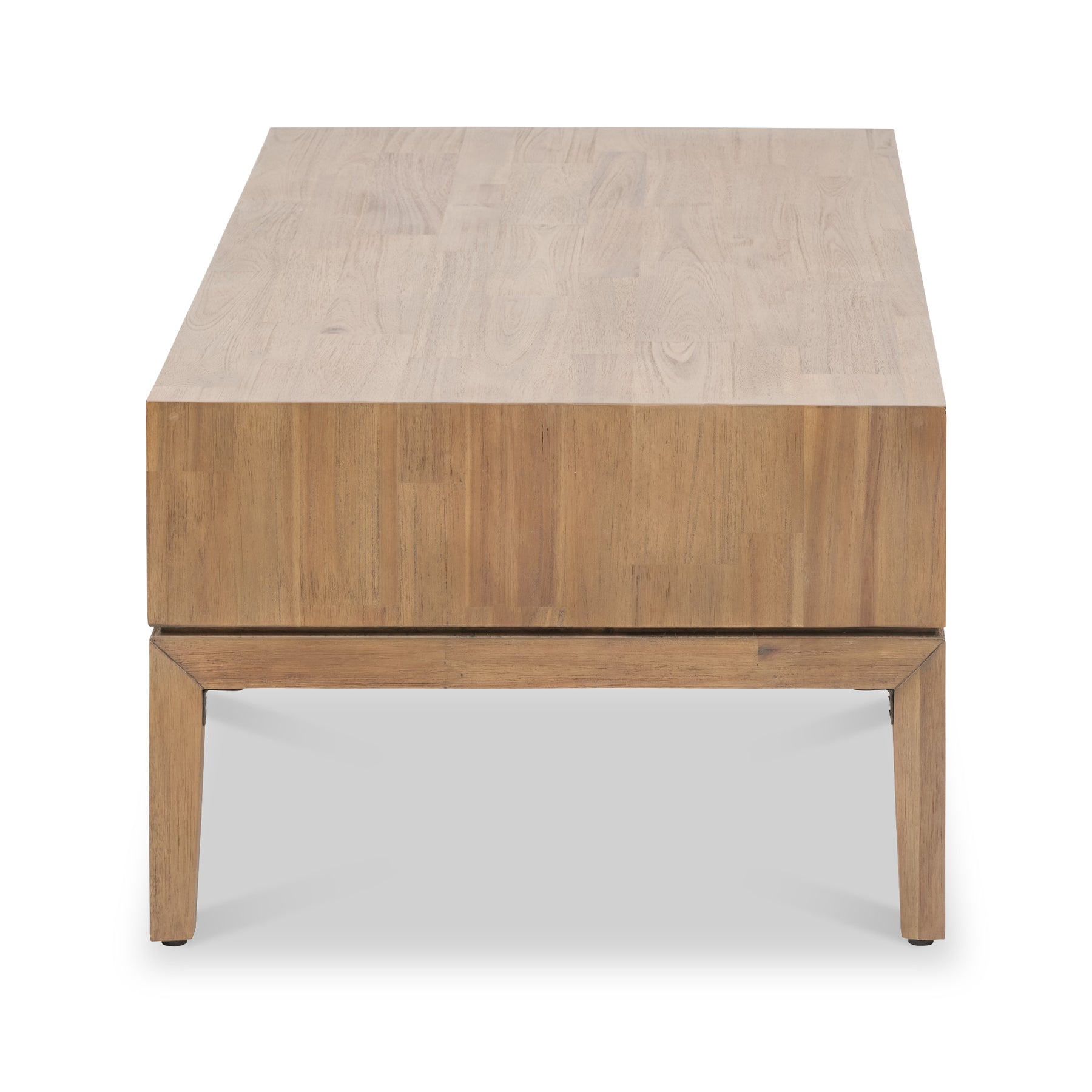 Gio Acacia Wood 2 Drawer Coffee Table from Roseland Furniture