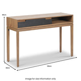 Gio Acacia Wood 1 Drawer Console Table from Roseland Furniture