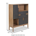 Gio Acacia Wood Display Unit from Roseland Furniture