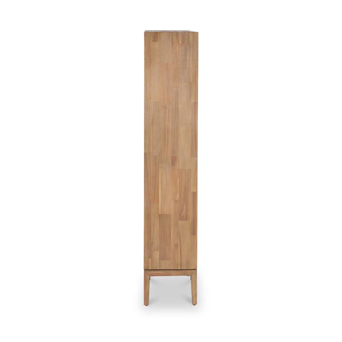 Gio Acacia Wood 2 Drawer 7 Niche Shelf Unit from Roseland Furniture