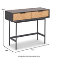 Hailee 2 Drawer Console Table from Roseland Furniture