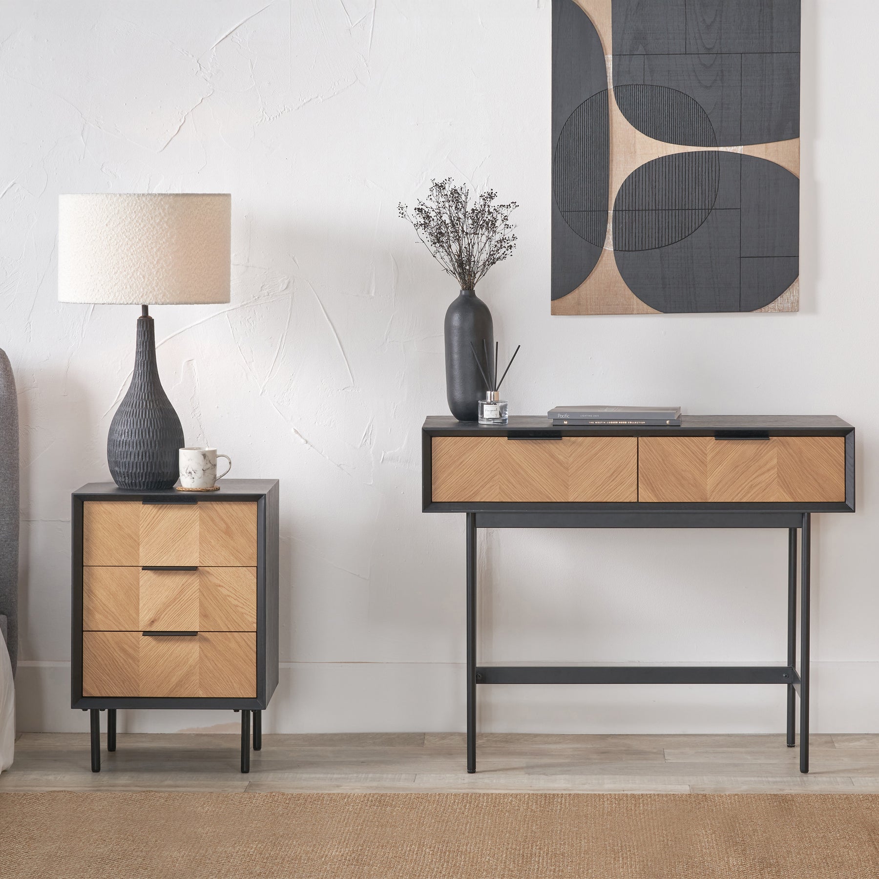 Hailee 2 Drawer Console Table from Roseland Furniture