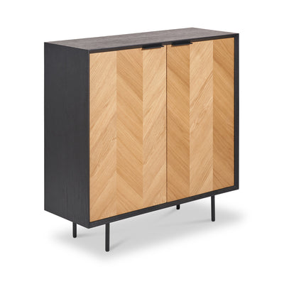 Hailee Oak and Pine 2 Door Cabinet